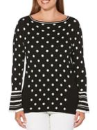Rafaella Dotted Bell-sleeve Sweater