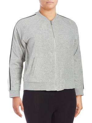 Marc New York Performance Plus Plus Stripe-trimmed Bomber Jacket