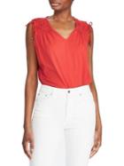 Lauren Ralph Lauren Tassel-trim Cinched Top