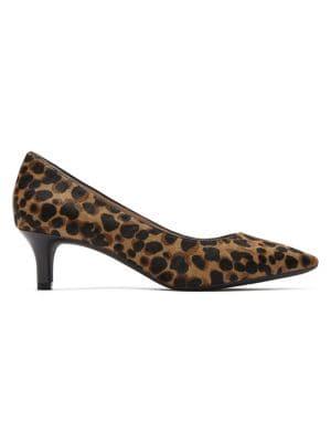 Rockport Total Motion Leopard-print Faux Fur Kaiya Pumps