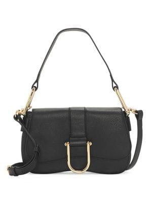 Vince Camuto Tal Buckle Leather Shoulder Bag