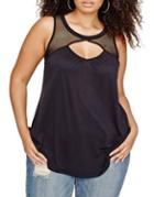 Addition Elle Love And Legend Swing Keyhole Front Tank Top