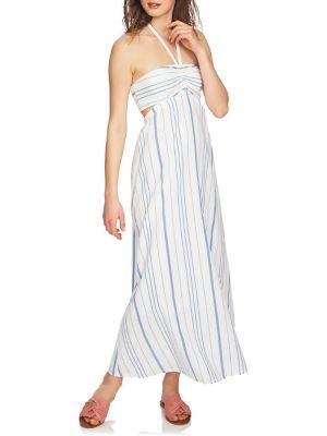 1.state Cinched Bodice Cotton Maxi Dress