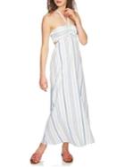1.state Cinched Bodice Cotton Maxi Dress