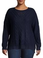 Lucky Brand Plus Cable-knit Sweater