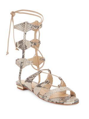 Schutz Erlina Leather Gladiator Sandals