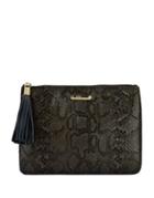 Gigi New York All In One Exotic Leather Clutch