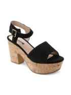 Kensie Cathryn Suede Ankle-strap Platform Sandals