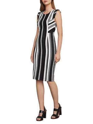 Bcbgmaxazria Striped Bodycon Dress