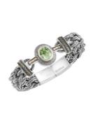Effy Diamond, Green Amethyst And Sterling Silver Bracelet