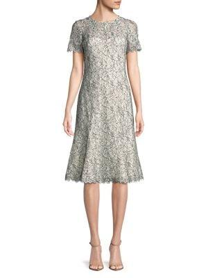 Eliza J Floral Lace Knee-length Dress