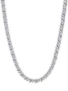 Sonatina Sterling Silver & 1 Tcw Diamond Braided Necklace