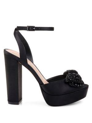 Jewel Badgley Mischka Zina Peep-toe Platform Sandal