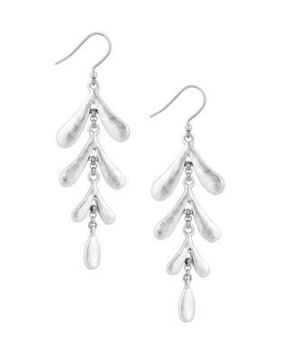 Lucky Brand Lost And Found Leaves Dangle & Drop Earrings
