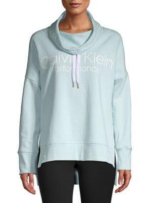 Calvin Klein Performance Logo Cotton Blend Sweatshirt