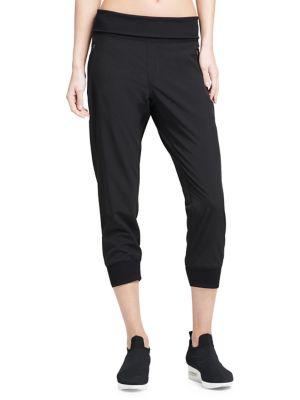 Donna Karan Active Wide-waistband Zip-pocket Leggings
