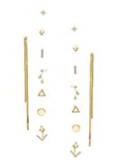 Noir 16-piece Assorted Stud & Linear Earrings Set