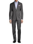 Tallia Orange Tonal Glen Plaid Wool Suit
