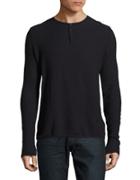 Highline Collective Solid Long-sleeve Henley Tee