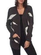 B Collection By Bobeau Loose-fit Printed Cardigan