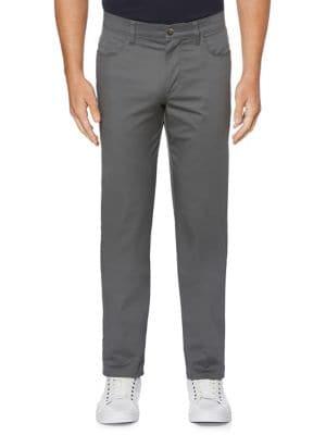 Perry Ellis Regular-fit Stretch Five-pocket Sateen Pants