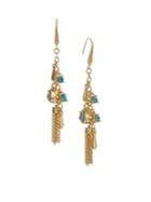 Laundry By Shelli Segal Pacific Blues Goldtone & Crystal Charmy Drop Earrings