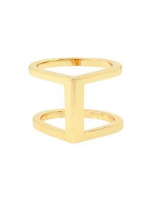 Bcbgeneration Future Femme Geometric Double Row Open Ring