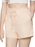 Bcbgeneration Seersucker Check Paperbag Waist Short