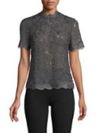Anne Klein Embroidered Lace Top
