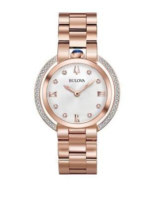 Bulova Rubaiyat Rose-goldtone Bracelet Watch