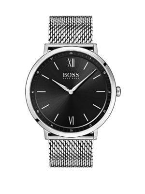 Hugo Boss Essential Ultra Slim Silvertone Mesh Bracelet Watch