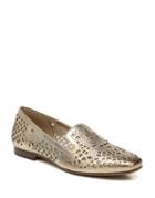 Naturalizer Eve Metallic Leather Laser Cut Loafers