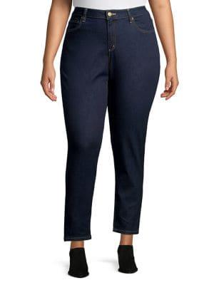 Michael Kors Plus High-rise Super Stretch Jeans