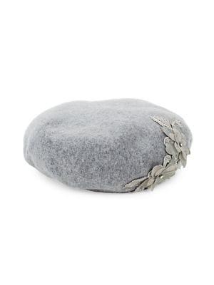 Collection 18 Floral Applique Beret