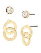 Kenneth Cole New York Trinity Rings Four-piece Stud Earrings Set