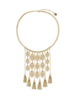 Laundry By Shelli Segal Disc Tassel Bib Necklace