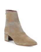 Free People Aura Textured Ankle Suede Booties