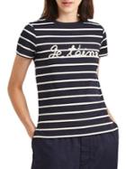French Connection Logo Striped Short-sleeve Tee
