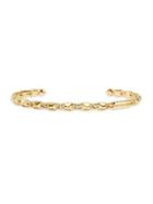 Michael Kors Mercer Link 14k Gold Plated Cuff Bracelet