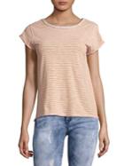 Free People Striped Short-sleeve Tee