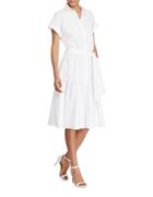 Lauren Ralph Lauren Fit-and-flare Cotton Dress