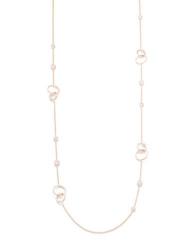 Nadri Cubic Zirconia And Double Circle Necklace