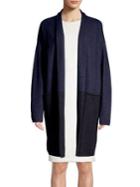 Lord & Taylor Petite Colorblock Wool-blend Cardigan