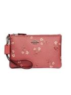 Coach Small Floral Bow Wristlet