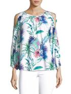 Tommy Bahama Fronds Ferdinan Three-quarter Sleeve Top