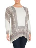 Chelsea & Theodore Roundneck Long Sleeve Top