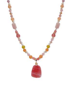 Anne Klein Crystal-embellished Pendant Necklace