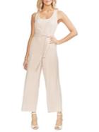 Vince Camuto Oasis Bloom Sleeveless Pique Jumpsuit