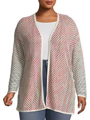 Nic+zoe Plus Cubantino Open-front Cardigan