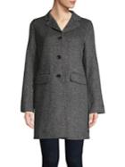 Tahari Collared Wool-blend Coat